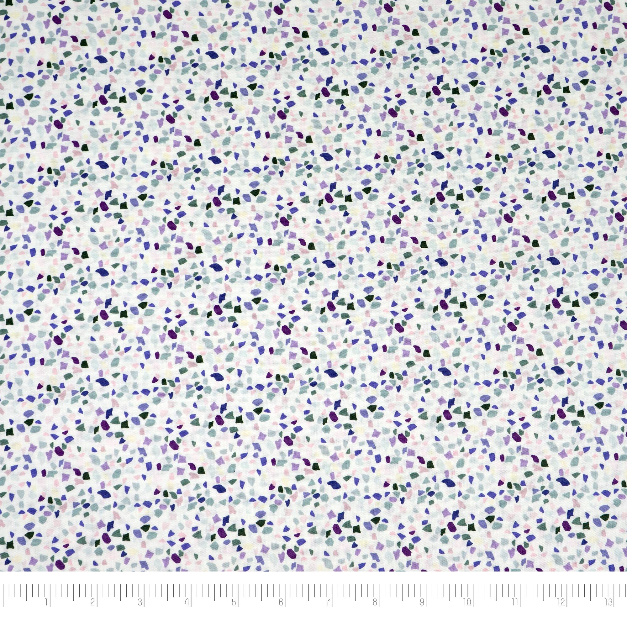 SINGER Purple Party Confetti Cotton Fabric